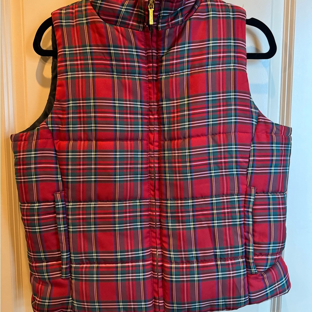 Plaid Puffer Vest
